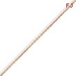 14K Rose Gold 1.0mm Cable Chain