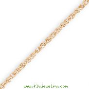 14k Rose Gold 1.1mm Rope Chain