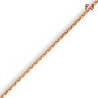 14K Rose Gold 1.4mm Wheat Chain