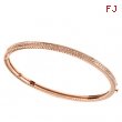 14K Rose Gold Diamond Bangle Bracelet