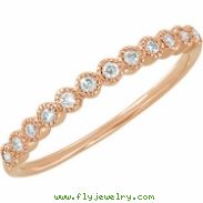 14K Rose Gold Diamond Ring