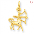 14k Sagittarius Zodiac Charm