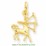 14k Sagittarius Zodiac Charm