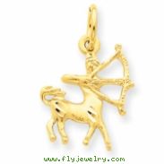 14k Sagittarius Zodiac Charm