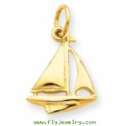 14k Sailboat Charm