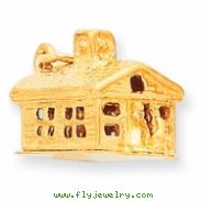 14k School House Charm