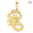 14k Scorpio Zodiac Charm