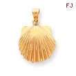 14k Seashell Pendant