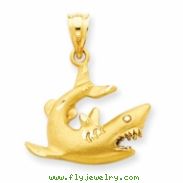 14k Shark Pendant