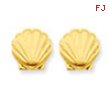 14k Shell Post Earrings