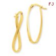 14k Small Twisted Earrings