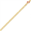 14k Solid Double Link Charm Bracelet