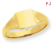 14k Square Signet Baby Ring