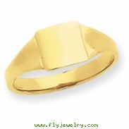 14k Square Signet Baby Ring