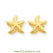 14k Starfish Post Earrings