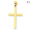 14K Stick Cross Pendant