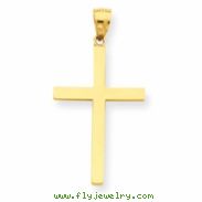 14K Stick Cross Pendant