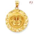 14k Sun Charm