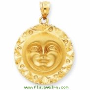 14k Sun Charm