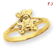 14k Teddy Bear Baby Ring