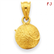 14k Tennis Ball Pendant