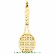 14k Tennis Racquet Pendant