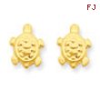 14k Turtle Post Earrings