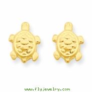 14k Turtle Post Earrings