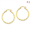 14k Twist Polished Hoop Earring