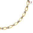 14K Two-Tone Fancy Link Necklace