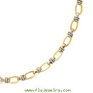 14K Two-Tone Fancy Link Necklace