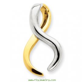 14k Two-Tone Fits up to 4mm Regular & 6mm Fancy/Reversible Fancy Omega Slid