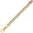 14K Two-Tone Gold 10.1mm Polished Fancy Link Bracelet