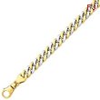 14K Two-Tone Gold 10.1mm Polished Fancy Link Bracelet