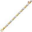 14K Two-Tone Gold 5.8mm Polished Fancy Link Bracelet