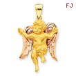 14K Two-Tone Gold Angel Pendant