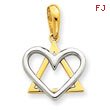 14K Two-Tone Gold Fancy Star of David Pendant
