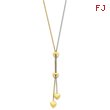 14K Two-Tone Gold Heart Necklace