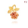 14K Two-Tone Rose Slide