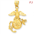 14k U.S. Marine Pendant