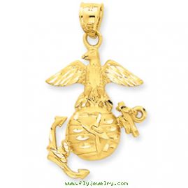 14k U.S. Marine Pendant