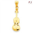 14k Violin Charm