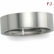 14K White 06.00 MM Flat Comfort Fit Band