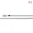 14K White 16 INCH Diamond Cut Wheat Chain