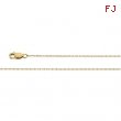 14K White 16 INCH LASERED TITAN GOLD ROPE CHAIN Lastered Titan Gold Rope Chain