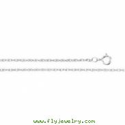 14K White 16 INCH Rope Chain