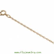 14K White 16 INCH;P;LASERED TITAN GOLD ROPE CHAIN Lasered Titan Gold Rope Chain