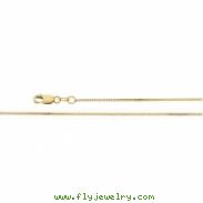 14K White 18 INCH Box Chain