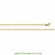 14K White 18 INCH;P;LASERED TITAN GOLD ROPE CHAIN Lasered Titan Gold Rope Chain