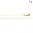 14K White 20 INCH LASERED TITAN GOLD ROPE CHAIN Lasered Titan Gold Rope Chain